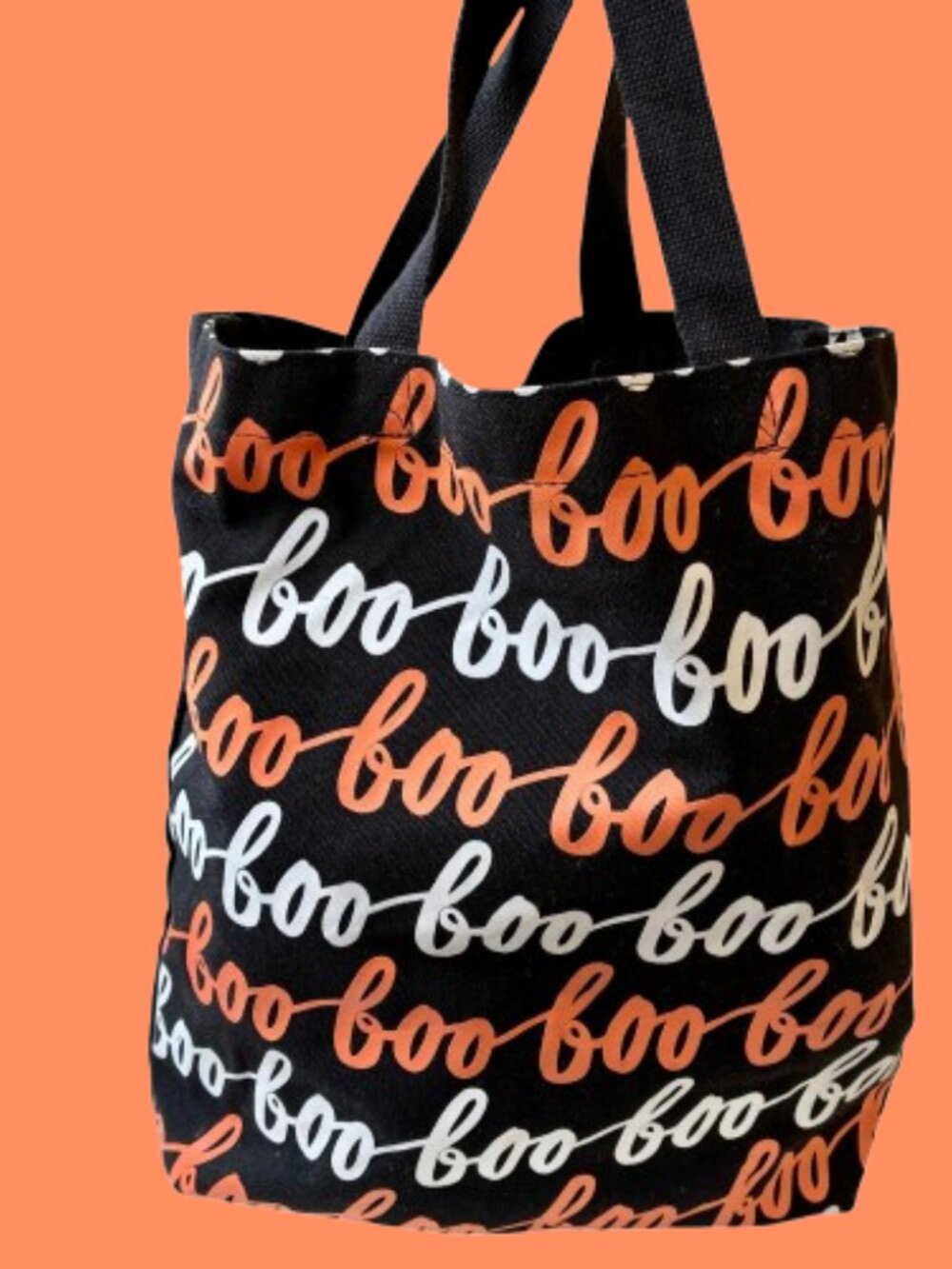 Halloween Shopping Tote Trick-Or-Treat Bag Eco Reusable Fabric BOO